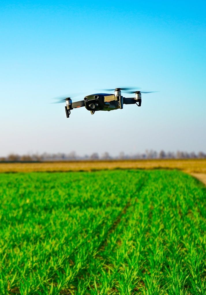 drone, dji, in flight